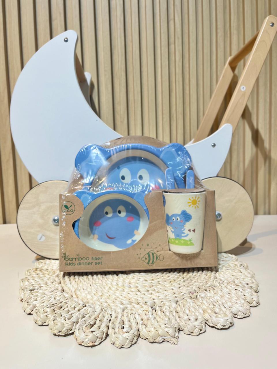 SET DE VAJILLA EN BAMBU PARA BEBES